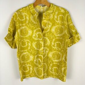 True Vintage 1950’s Russ Boat & Coin Novelty Print Cotton Button Down Shirt